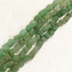 Freeform Rough Green Aventurine Nugget Beads
