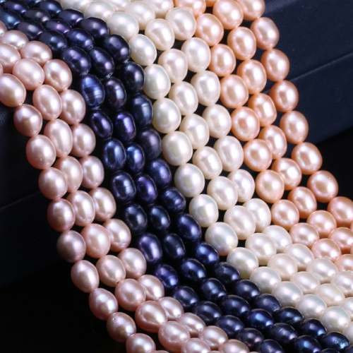 Rice Shape Freshwater Pearl Beads AA Grade