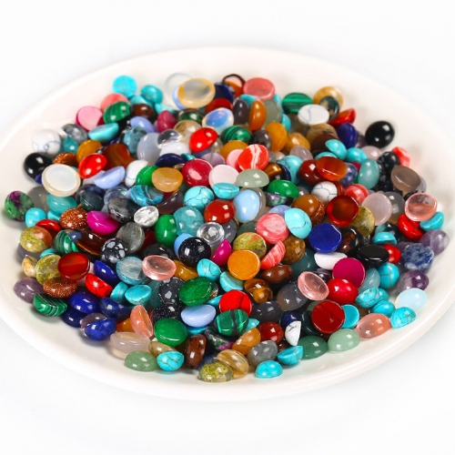Round Cabochons Flat Back All Kinds of Stones