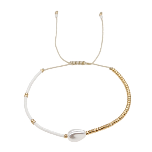 Baraque Pearl Charm Miyuki Seed Beads Bracelet